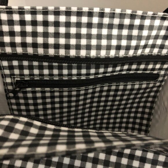 SCOUT Black & White Checked Tote - Picture 5 of 6